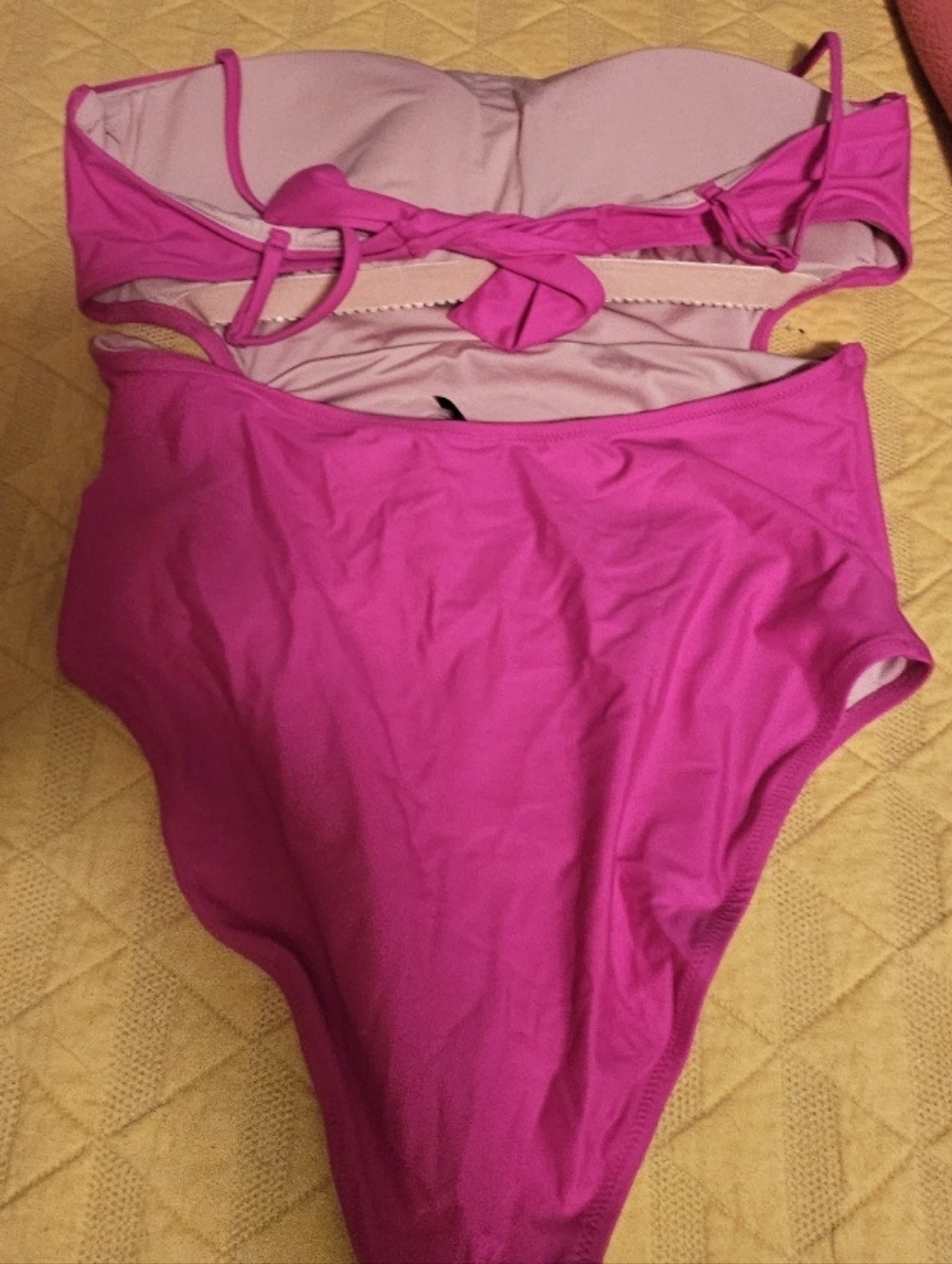 J.Crew Hot Pink One-Piece Swimsuit - Picture 7 of 7